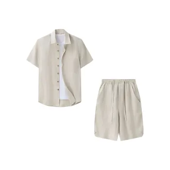XUANSHENG Shirt Matching Set Men's