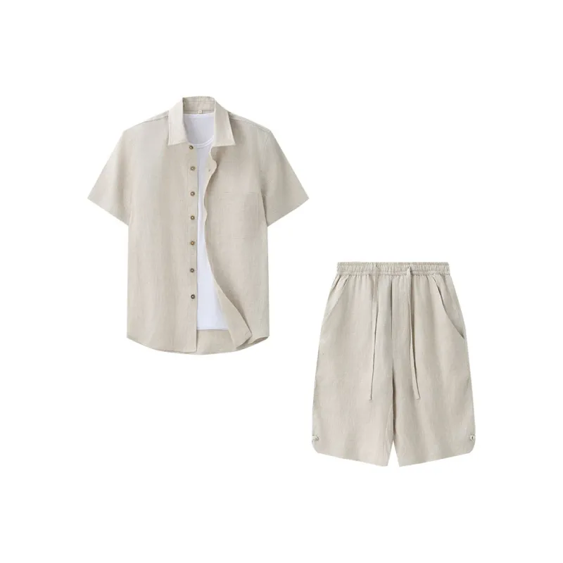 XUANSHENG Shirt Matching Set Men's-0