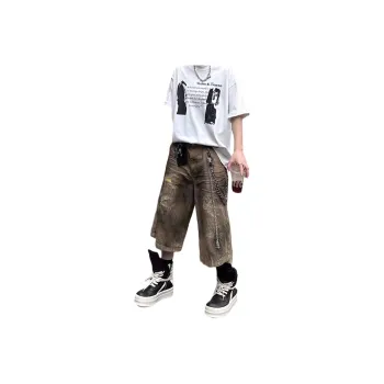 Weles Denim Shorts Unisex Khaki