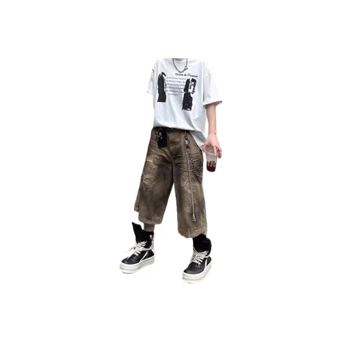 Weles Denim Shorts Unisex Logo