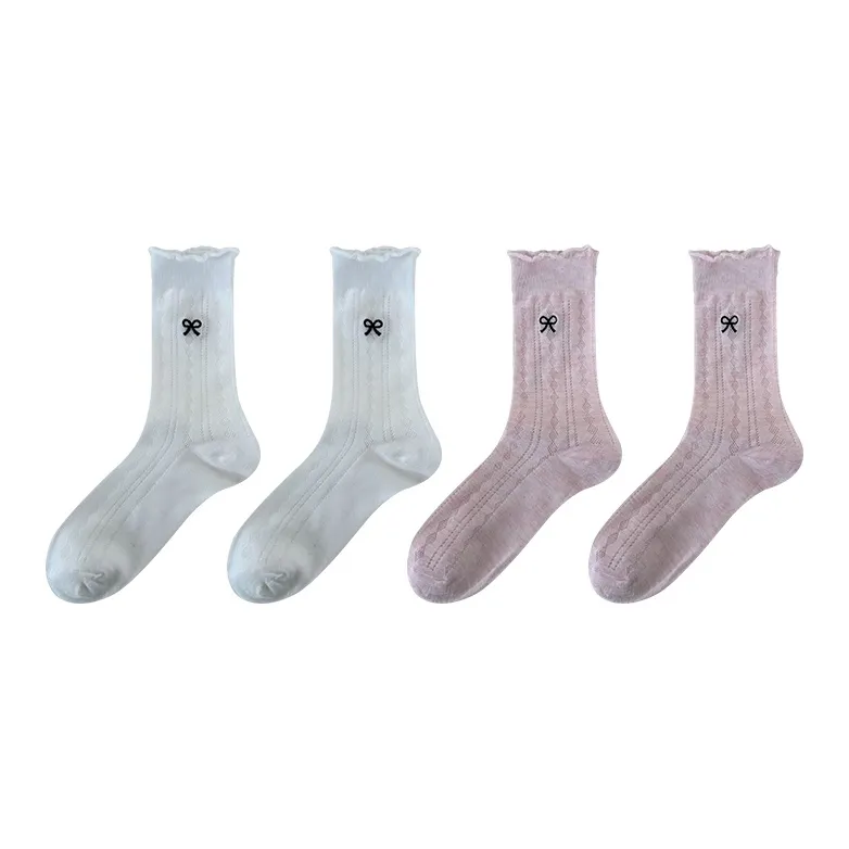 Moremoli Mid Calf Socks Women's 4 Pack-4