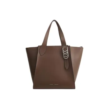 DOROTHEE SCHUMACHER Calfskin Tote Bag, Shopping Bag, Handbag Women's Taupe