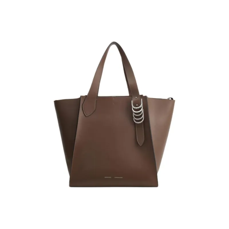 DOROTHEE SCHUMACHER Calfskin Tote Bag, Shopping Bag, Handbag Women's Taupe-0