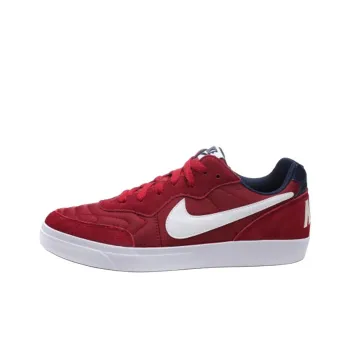 Nike Tiempo Trainer Cushioning Abrasion Resistant Lightweight Low Top Skateboard Shoes Men's Red