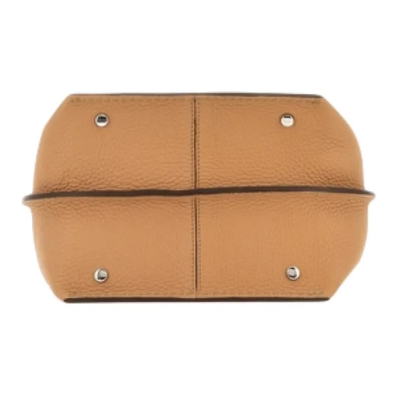 TOD'S Cow Leather One Shoulder Handbag Trumpets Women's Brown-2