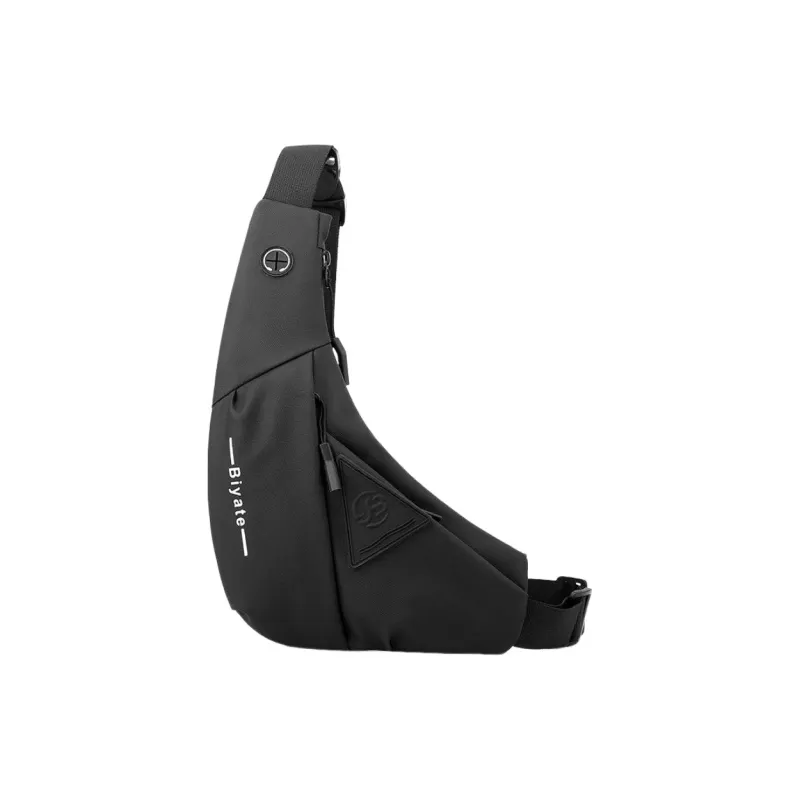 Tonlion PVC Sling Bag Unisex Black-0