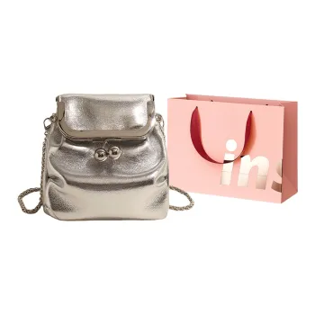 WHEELY BABY+ PU Crossbody Bag Women's Silver/Black/Gold