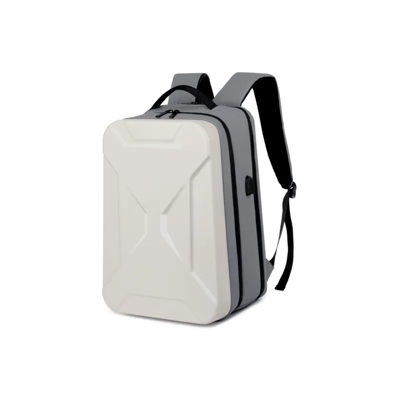 H YXIANG ABS With Leather Membrane Backpack Men's Multicolor-1