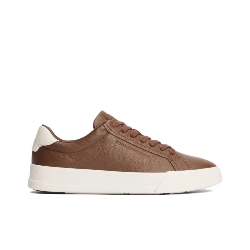 Tommy Hilfiger Trainers Low Top Skateboard Shoes Men's Brown-1
