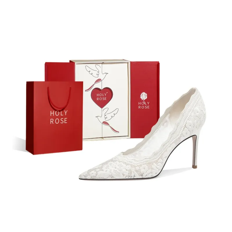 Holy Rose Slim Heel High Heels Women's Rose Lover-0