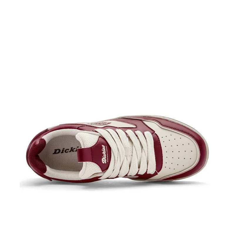 Dickies Low Top Skateboard Shoes Men's Red Beige-2