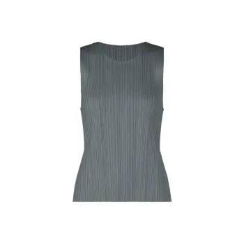PLEATS PLEASE ISSEY MIYAKE Tank Top Women's Gray