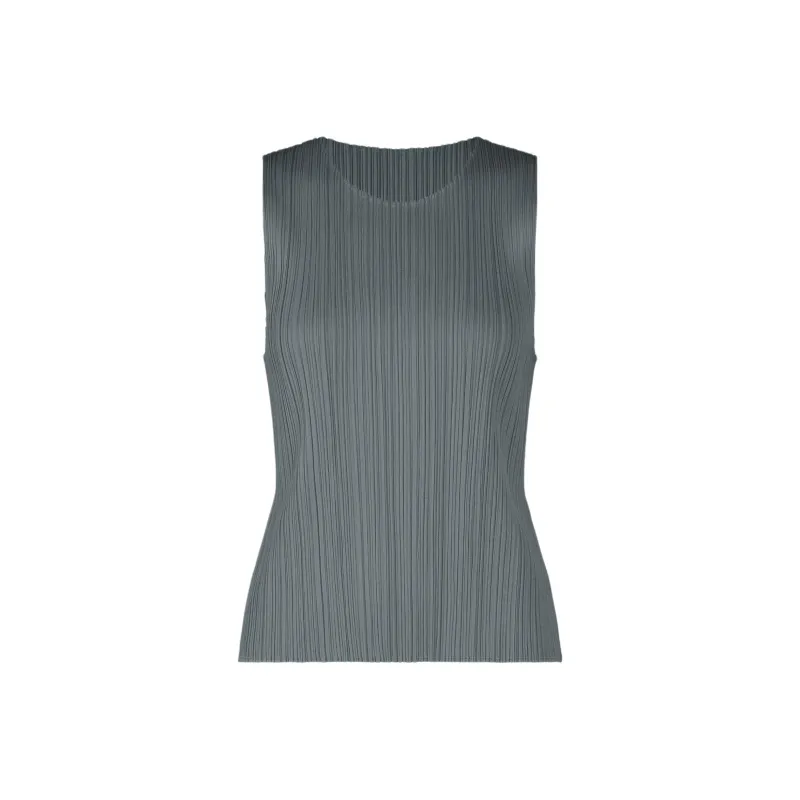 PLEATS PLEASE ISSEY MIYAKE Tank Top Women's Gray-0