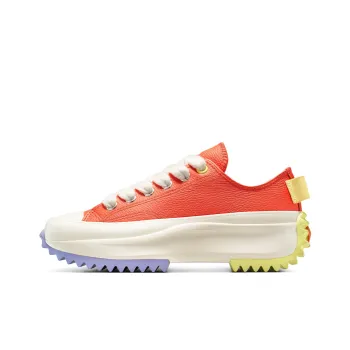 Converse Run Star Hike Anti Slip Wear Resistant Low Top Casual Shoes Women's Vermilion