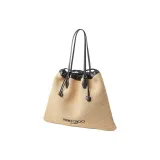 all-over logo print backpack