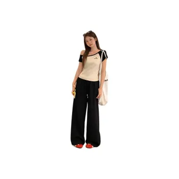 Mu Xiao Xin T Shirts Women's Cream Ivory Gray