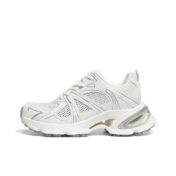 RED DRAGONFLY Height Increasing Abrasion Resistant Slip Resistant Low Top Chunky Sneakers Women's