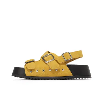 CARDANRO Buckle Minimalist Style Vintage Classic Breathable Slip Resistant Abrasion Resistant One Strap Sandals Women's