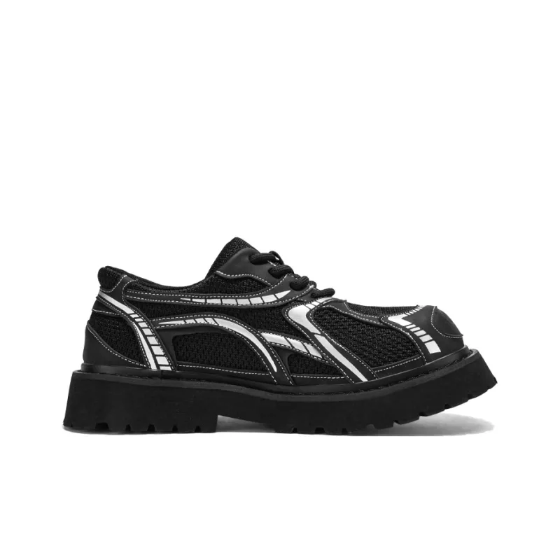 KEKAFU Men's Casual Shoes Men Low Top White/Gray-1