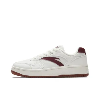 Anta Original Year Slip Resistant Height Increasing Low Top Skateboard Shoes Women's White Red