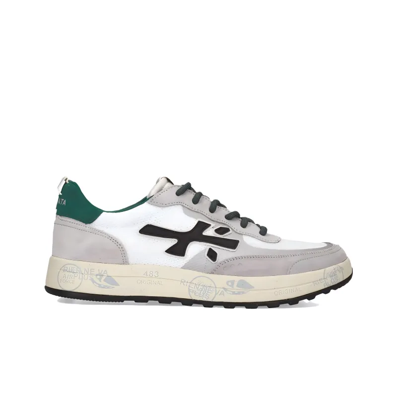 PREMIATA Nous Low Top Casual Shoes Men's Gray White-1