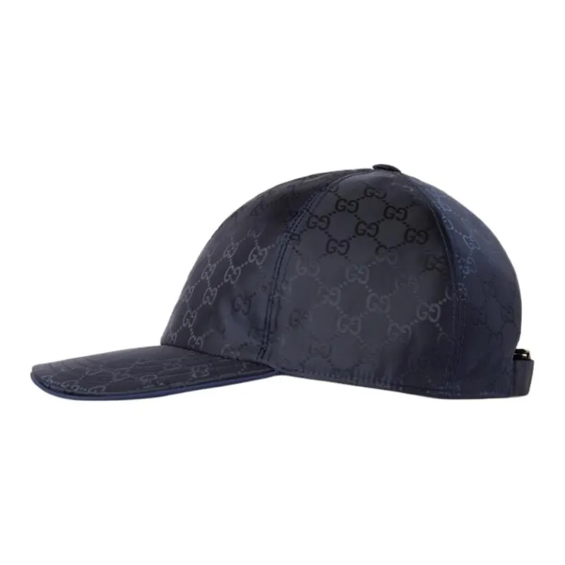 GUCCI Nylon Baseball Caps Unisex Blue-1