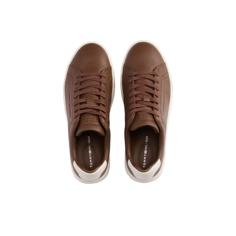 Tommy Hilfiger Trainers Low Top Skateboard Shoes Men's Brown-3