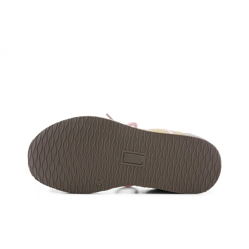 The New Age Family Low Top Skateboard Shoes Women's Yellow Pink-4