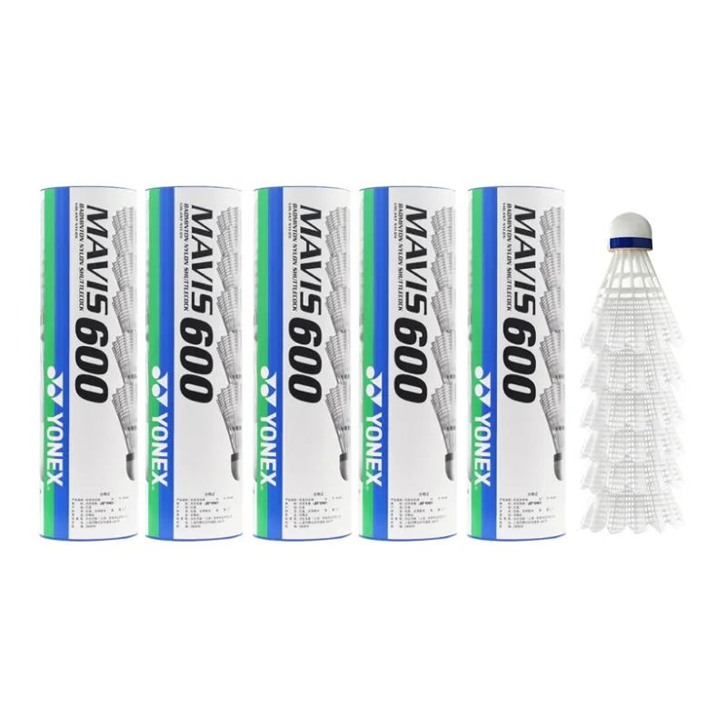 YONEX Mavis Collection M 600 Nylon Shuttlecock 6 Pack Nylon Everyday Shuttlecocks-6