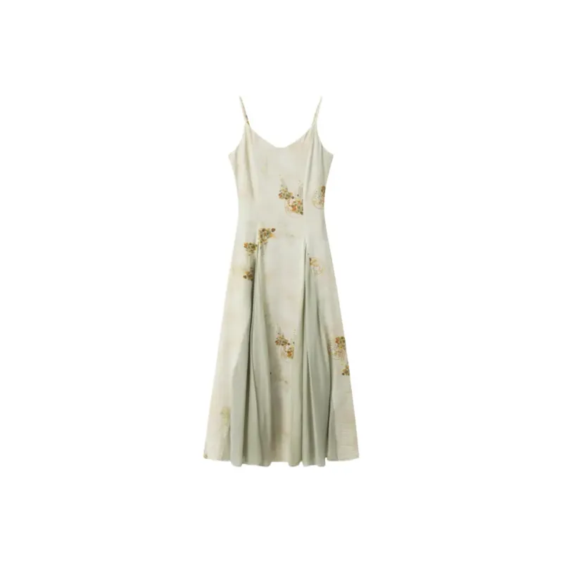 COVER TIME Slip Dresses Women's Light Green-0