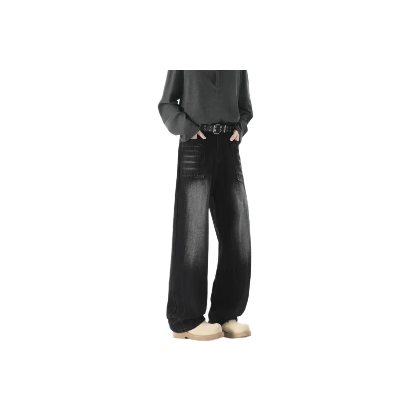 ZONEiD Jeans Unisex Black Gray Color-0