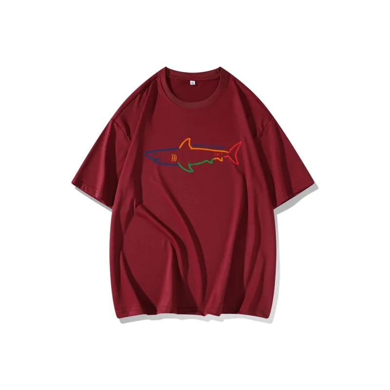 FAIRWHALE Drop Shoulder Sleeve T Shirt Women's-6