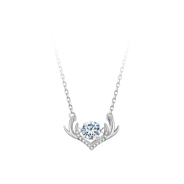 Lady Go Silver Necklaces Women's-9