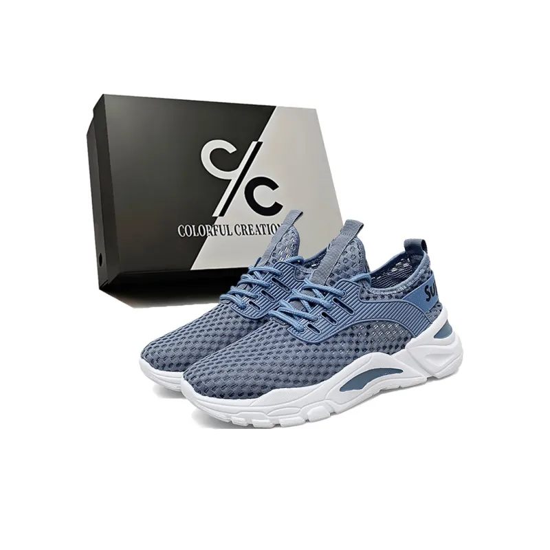 Colorful Creations Shock Absorbers Slip Resistant, Abrasion Resistant, Breathable Low Top Casual Shoes Men's Box-0