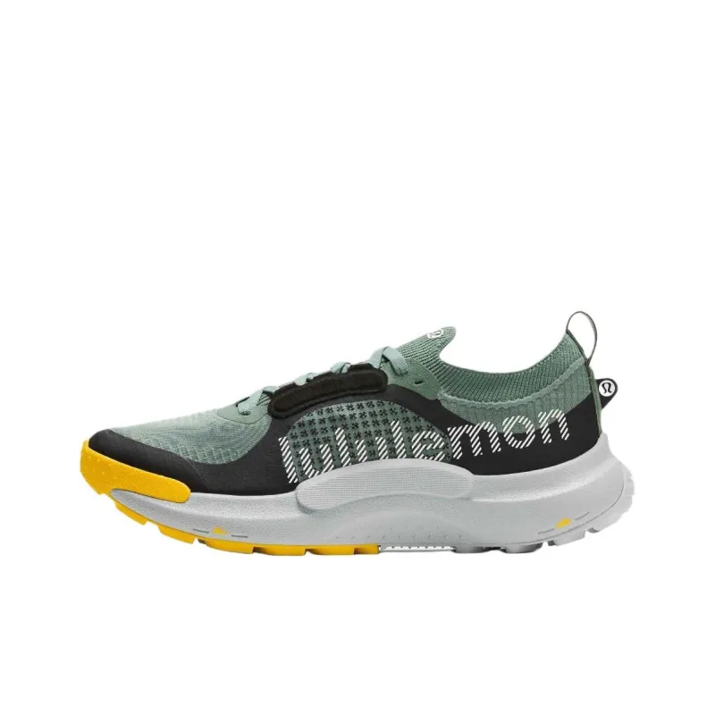 Lululemon Anti Slip Wear Resistant Low Top Trail Running Shoes Men's Green Black-0