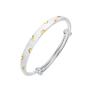 JOLLY SEASONS S999 Fine Silver Bangles Women's