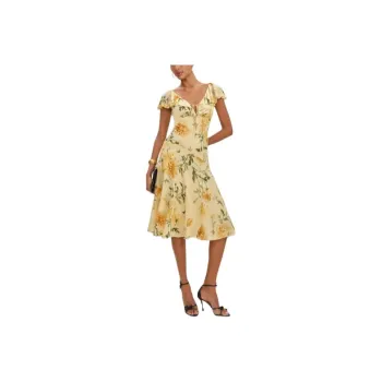 REFORMATION Gaelle Dress Short Sleeved Dress Women's