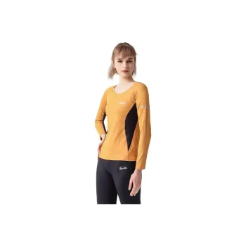 Barbie Yoga T Shirts Women's Ginger Yellow+Black