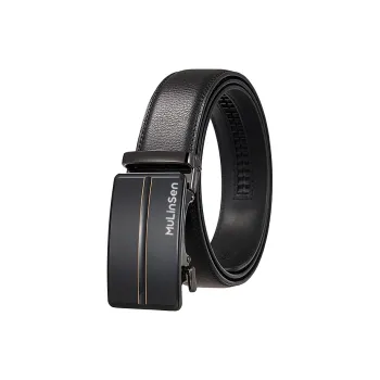 Mulinsen Cow Leather Belts Men's Width 3.5CM