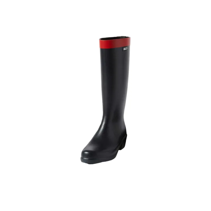 AIGLE Rain Boots Women's High Top Black-0