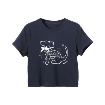 SETIROM T Shirts Women's Navy Blue