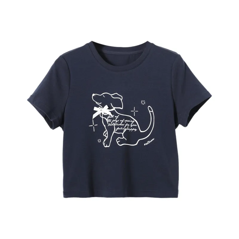 SETIROM T Shirts Women's Navy Blue-0