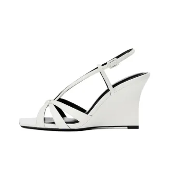 ZARA One Strap Sandals 9.5cm Women's White