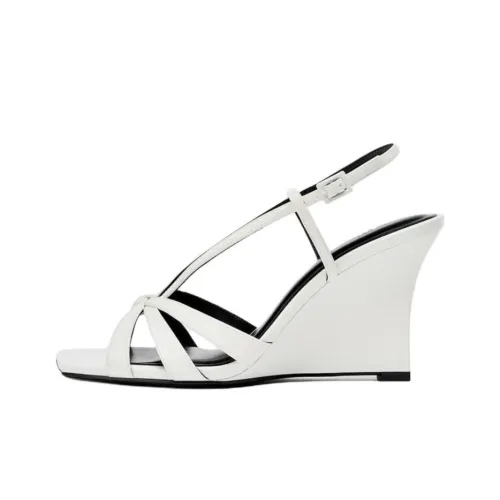 ZARA One Strap Sandals 9.5cm Women's White