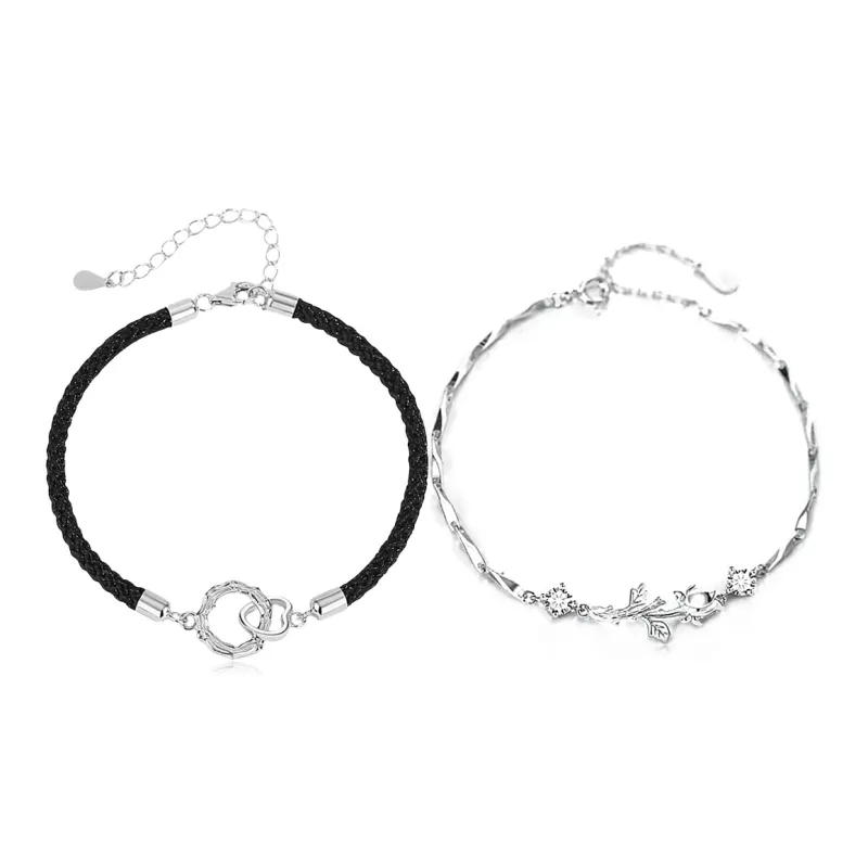 D.K.X Alloy Rope Bracelets Unisex-0