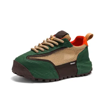 BAKE Shock Absorbers With Slip Resistant And Abrasion Resistant Properties Low Top Chunky Sneakers Men's
