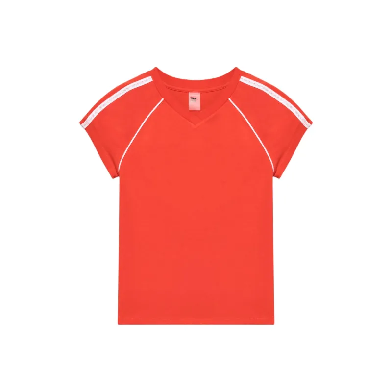 ARITZIA T Shirts Women's Poppy Red/White/Poppie Red/White-0