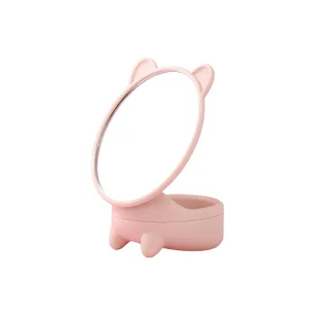 Future Maple Cat Ear Cartoon Storage Make Up Mirrors Portable Princess Mirror Detachable