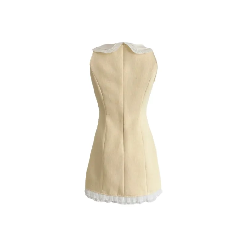 YGPRW Sleeveless Dresses Women's Yellow-1