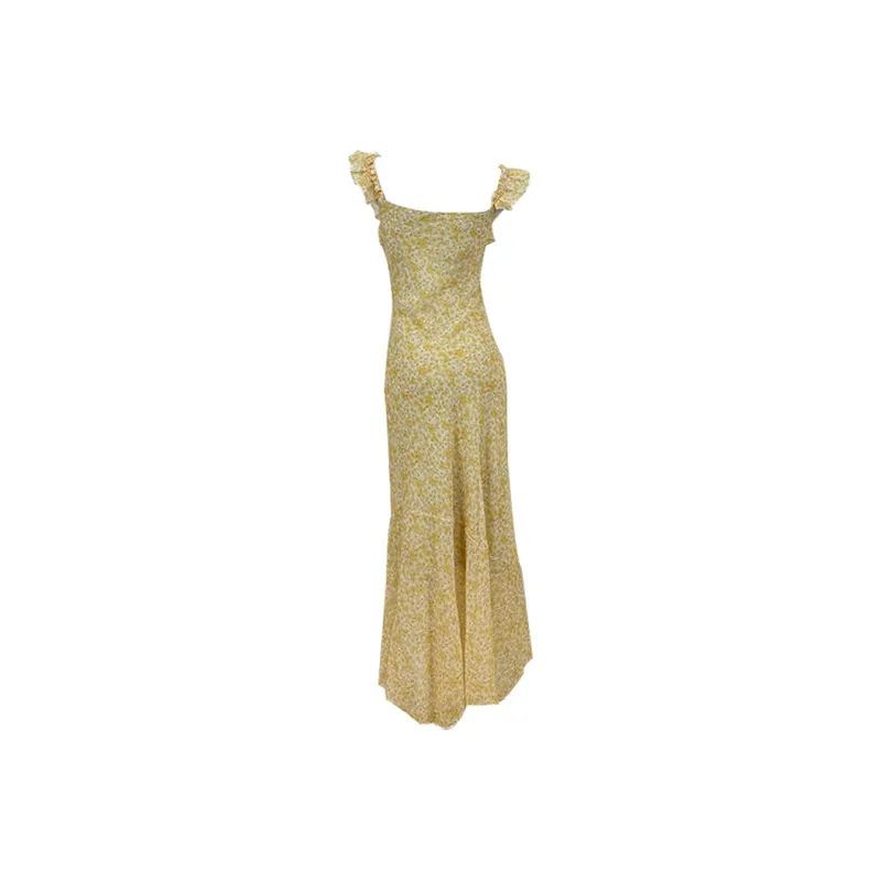 PAZZO Sleeveless Dresses Women's Yellow Daisy-1